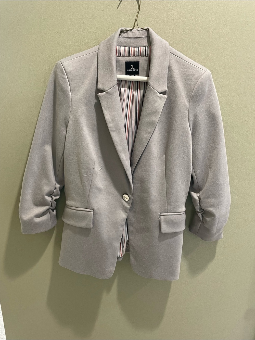 Jules & Leopold Light Gray Blazer